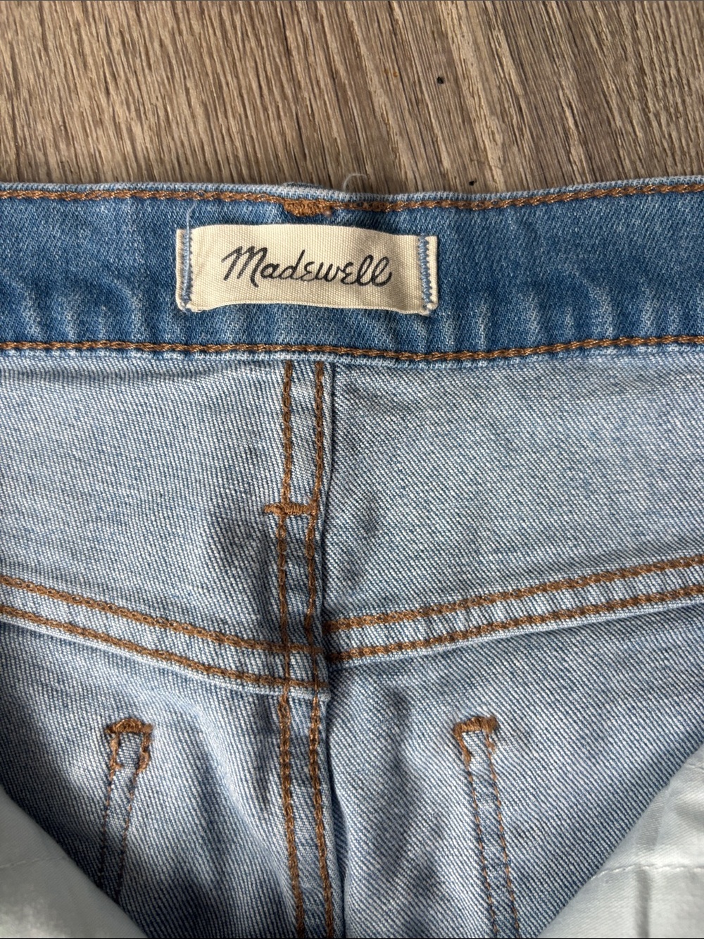 Madewell Wide Leg Crop Big Hem Medium Wash Classy High Rise Size 29 Size 8 - Picture 9 of 11